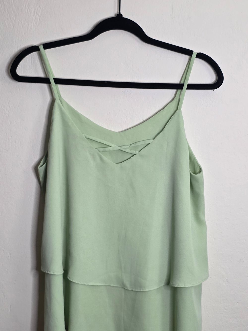 Annabella Mint Green Spaghetti Strap Top